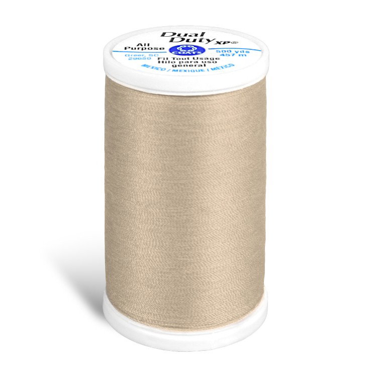 Coats & Clark Dual Duty XP Thread - Buff, 500 Yards