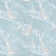 Premier Prints Sail Away Spa Blue Fabric