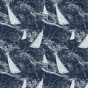 Premier Prints Sail Away Vintage Indigo Fabric