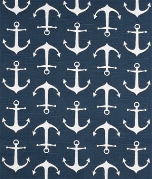 Premier Prints Sailor Premier Navy Slub Fabric