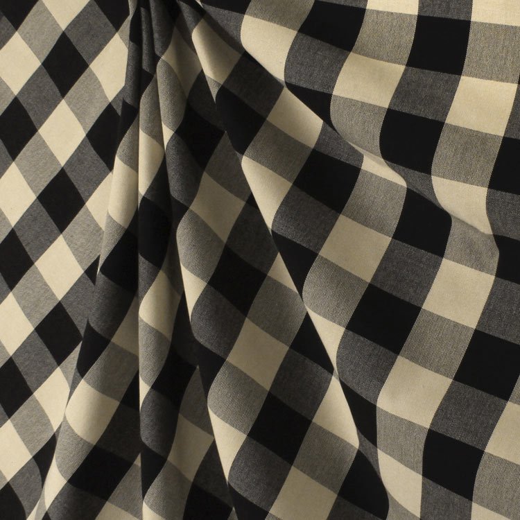 Covington Sandwell Black/Tan Fabric | OnlineFabricStore