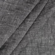 120" Black Sarasota Linen Fabric