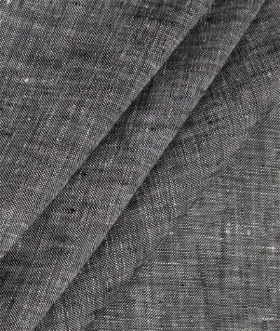120 inch Black Sarasota Linen Fabric