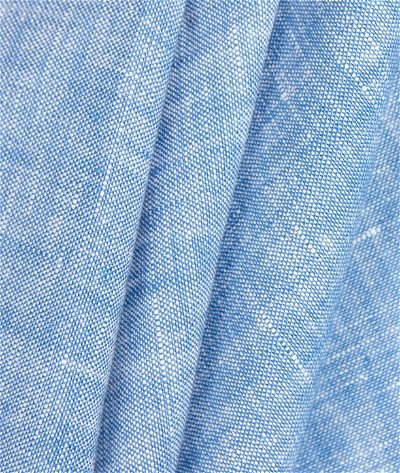 120 inch Blue Sarasota Linen Fabric