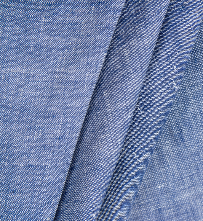 120" New Indigo Sarasota Linen Fabric image 1 of 2