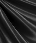 Black Cotton Rayon Baronet Satin Fabric