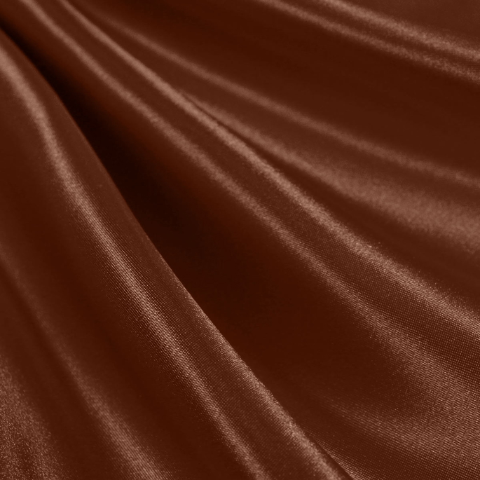 Espresso Cotton Rayon Baronet Satin Fabric image 1 of 1