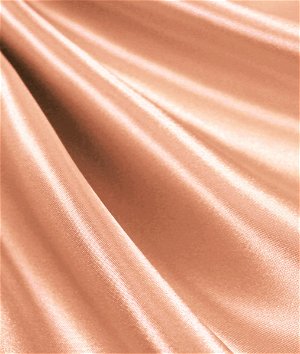 Soft Peach Cotton Rayon Baronet Satin Fabric