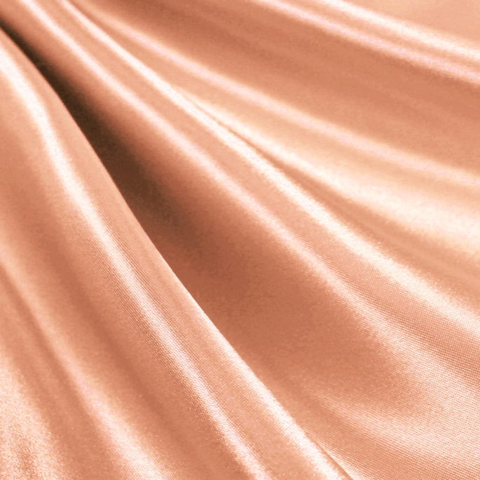 Soft Peach Cotton Rayon Baronet Satin Fabric image 1 of 1