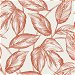Seabrook Designs Beckett Sketched Leaves Rich Coral Wallpaper thumbnail image 1 of 3