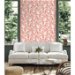 Seabrook Designs Beckett Sketched Leaves Rich Coral Wallpaper thumbnail image 2 of 3