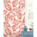 Seabrook Designs Beckett Sketched Leaves Rich Coral Wallpaper thumbnail image 3 of 3