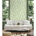 Seabrook Designs Beckett Sketched Leaves Apple Green Wallpaper thumbnail image 2 of 3