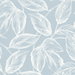 Seabrook Designs Beckett Sketched Leaves Baby Blue Wallpaper