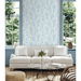Seabrook Designs Beckett Sketched Leaves Baby Blue Wallpaper thumbnail image 2 of 3