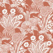 Seabrook Designs Suvi Palm Grove Coral Glow Wallpaper