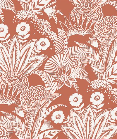 Seabrook Designs Suvi Palm Grove Coral Glow Wallpaper