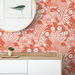 Seabrook Designs Suvi Palm Grove Coral Glow Wallpaper thumbnail image 2 of 2