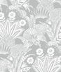 Seabrook Designs Suvi Palm Grove Bluish Gray Wallpaper