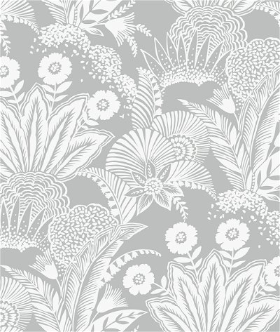 Seabrook Designs Suvi Palm Grove Bluish Gray Wallpaper