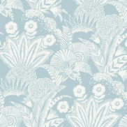 Seabrook Designs Suvi Palm Grove Sky Blue Wallpaper