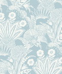 Seabrook Designs Suvi Palm Grove Sky Blue Wallpaper