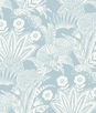 Seabrook Designs Suvi Palm Grove Sky Blue Wallpaper