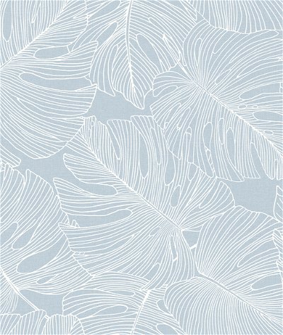 Seabrook Designs Tarra Monstera Leaf Early Sky Wallpaper