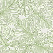 Seabrook Designs Tarra Monstera Leaf Hill Green Wallpaper