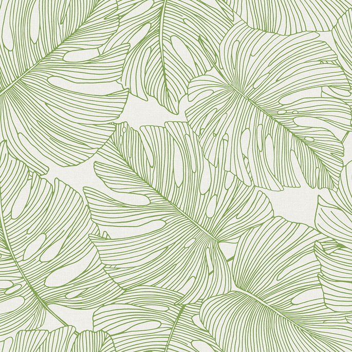 Seabrook Designs Tarra Monstera Leaf Hill Green Wallpaper image 1 of 3