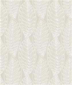 Seabrook Designs Kira Leaf Husk Pebble Wallpaper