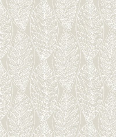 Seabrook Designs Kira Leaf Husk Pebble Wallpaper
