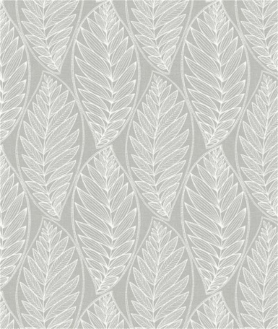 Seabrook Designs Kira Leaf Husk Harbor Grey Wallpaper