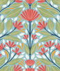 Seabrook Designs Carmela Folk Floral Summer Garden Wallpaper