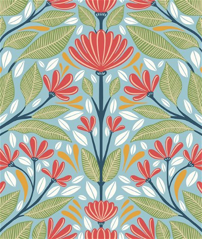 Seabrook Designs Carmela Folk Floral Summer Garden Wallpaper