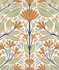 Seabrook Designs Carmela Folk Floral Summer Ends Wallpaper