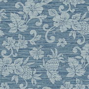 Seabrook Designs Juno Island Floral Bay Blue Wallpaper