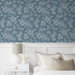 Seabrook Designs Juno Island Floral Bay Blue Wallpaper thumbnail image 2 of 3