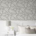 Seabrook Designs Juno Island Floral Half Moon Grey Wallpaper thumbnail image 2 of 3