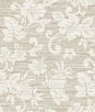 Seabrook Designs Juno Island Floral Balanced Beige Wallpaper