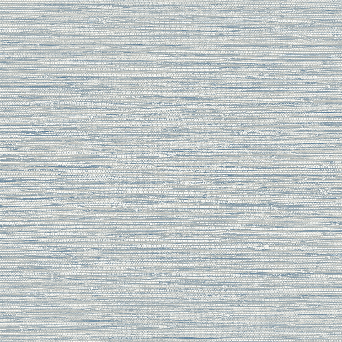 Seabrook Designs Isla Faux Jute Fantasy Blue Wallpaper image 1 of 3