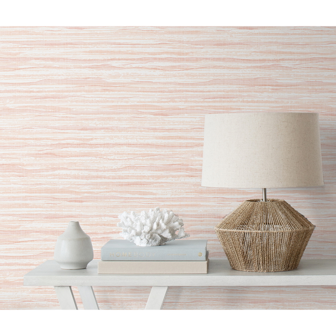 Seabrook Designs Skye Wave Stringcloth Sunrise Sky Wallpaper image 3 of 3