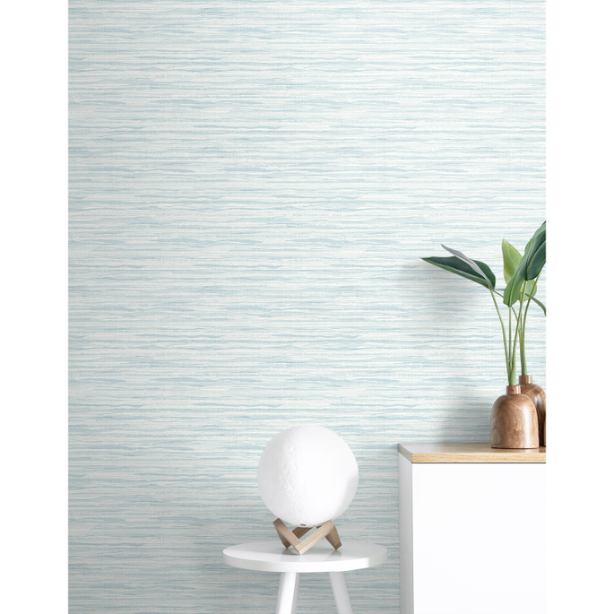 Seabrook Designs Skye Wave Stringcloth Pool Ripple Wallpaper image 2 of 3