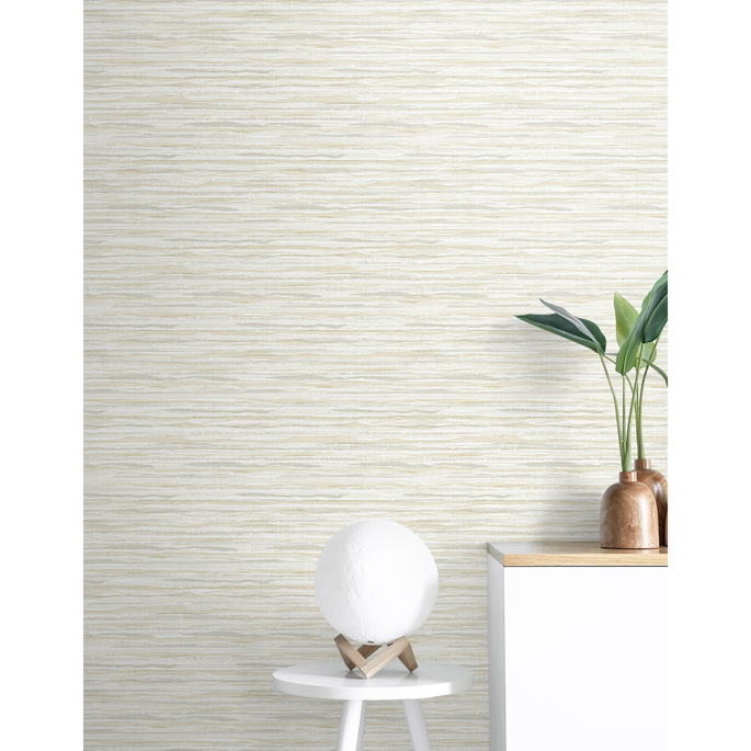 Seabrook Designs Skye Wave Stringcloth Early Clouds Wallpaper image 2 of 3