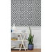 Seabrook Designs Talia Botanical Medallion Black &amp; White Wallpaper thumbnail image 2 of 3