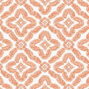 Seabrook Designs Talia Botanical Medallion Salmon Wallpaper