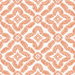 Seabrook Designs Talia Botanical Medallion Salmon Wallpaper