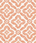 Seabrook Designs Talia Botanical Medallion Salmon Wallpaper