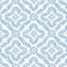 Seabrook Designs Talia Botanical Medallion Breezy Blue Wallpaper