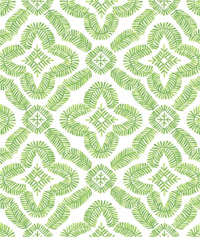 Seabrook Designs Talia Botanical Medallion Kiwi Green Wallpaper